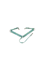 Mint paisley  breast collar nylon horse size