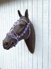 Macrame baroque Horse Bitless bridle set - Tiffanys Braided Tack LLC