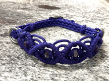 Side Pull Hackamore with amethyst braided into a fancy noseband bitless attachment all sizes SOLID COLOR