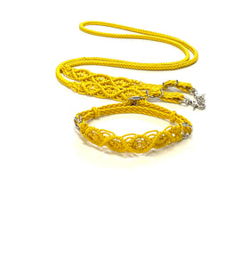 8' Fancy  braided loop reins with choice of adding hackamore