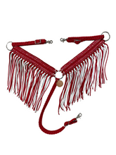 Wide fringe breast collar with longer fringe