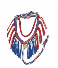 Patriotic fringe tack set…fringe breast collar and reins