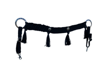 Wide mule tape tripping collar black