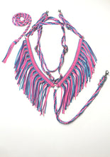 neon pink,neon purple,neon turquoise tack set
