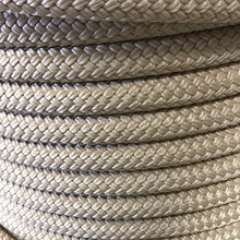 Yacht rope rein 22' with natural leather slobber straps...more colors available